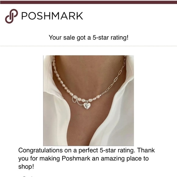 💎NEW 925 Sterling Silver Pearl Asymmetrical Heart Necklace - Picture 8 of 9